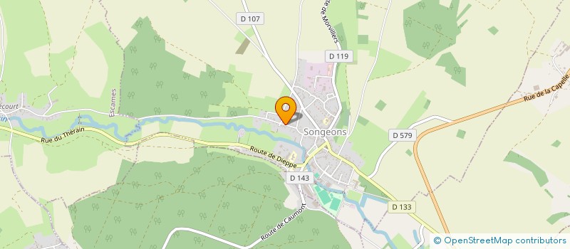 localisation de l'entreprise MONSIEUR CEDRIC BELLIER  SONGEONS