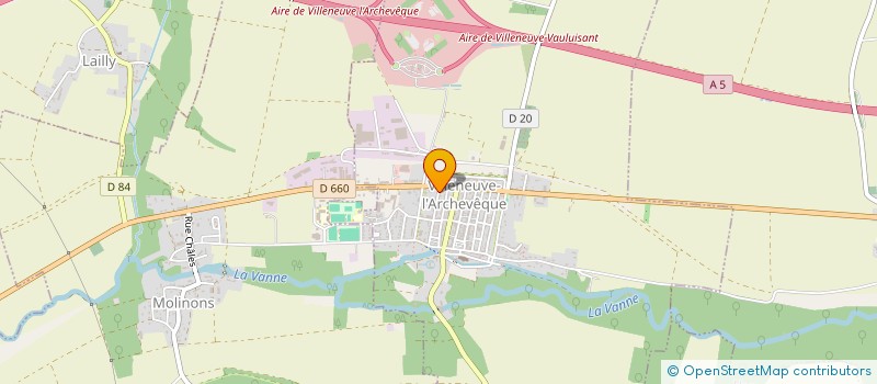 localisation de l'entreprise MONSIEUR CEDRIC BENSOUNA  VILLENEUVE-L'ARCHEVEQUE