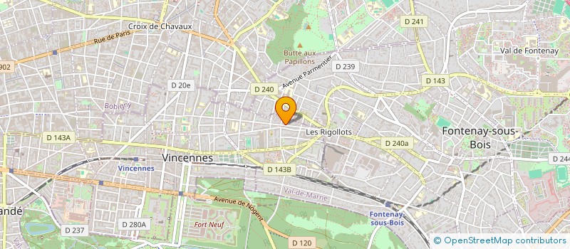localisation de l'entreprise MONSIEUR CEDRIC BERGERON à VINCENNES