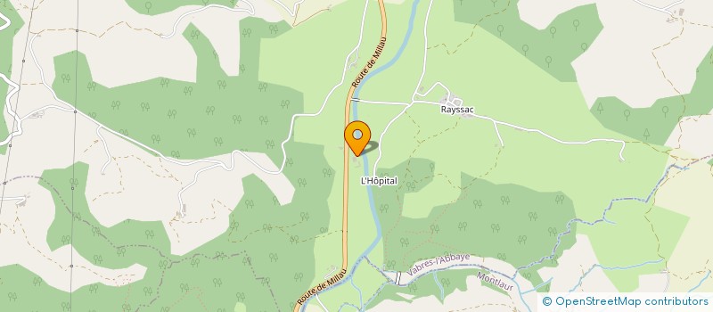 localisation de l'entreprise MONSIEUR CEDRIC BERNARD  VABRES-L'ABBAYE