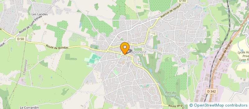 localisation de l'entreprise MONSIEUR CEDRIC BERNARD LUCIE LAFARGUE  CHAPONOST