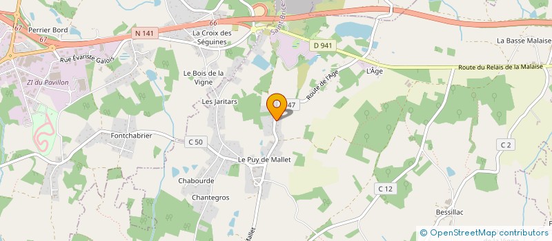 localisation de l'entreprise MONSIEUR CEDRIC BERNON  SAINT-BRICE-SUR-VIENNE