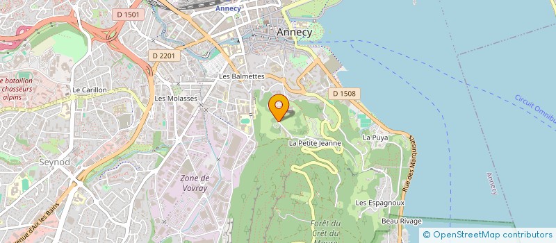 localisation de l'entreprise MONSIEUR CEDRIC BERTE à ANNECY