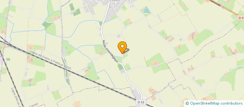 localisation de l'entreprise MONSIEUR CEDRIC BERTELOOT  SAINTE-MARIE-CAPPEL