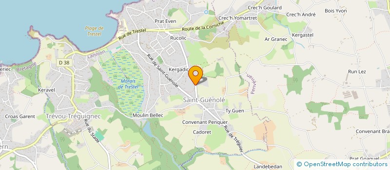 localisation de l'entreprise MONSIEUR CEDRIC BERTHELOT à TREVOU-TREGUIGNEC