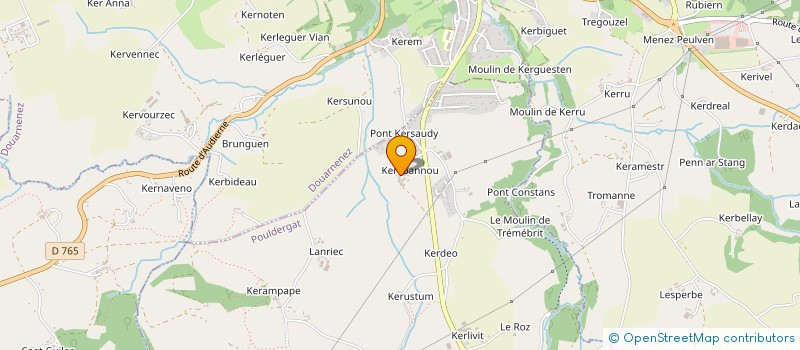 localisation de l'entreprise MONSIEUR CEDRIC BIDEAU  POULDERGAT