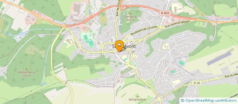 localisation de l'entreprise MONSIEUR CEDRIC BIELITZ  SAINT-AVOLD