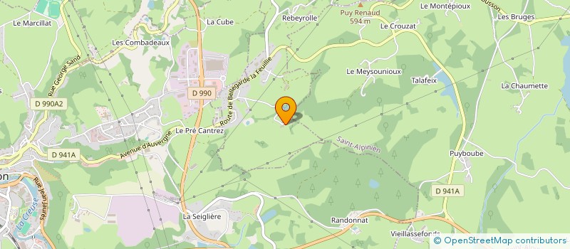 localisation de l'entreprise MONSIEUR CEDRIC BIENIA à BUSSIERE-DUNOISE