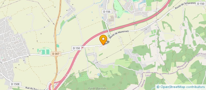 localisation de l'entreprise MONSIEUR CEDRIC BIENNIER  SIMANDRES