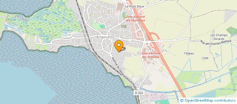localisation de l'entreprise MONSIEUR CEDRIC BISTON à ANGOULINS
