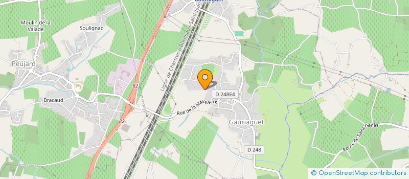 localisation de l'entreprise MONSIEUR CEDRIC BLANCHET  GAURIAGUET