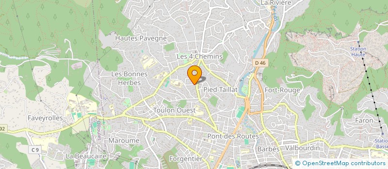 localisation de l'entreprise MONSIEUR CEDRIC BODARD  TOULON