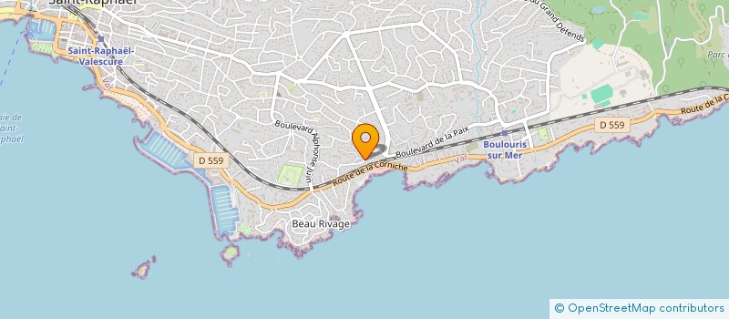 localisation de l'entreprise MONSIEUR CEDRIC BODIN  SAINT-RAPHAEL