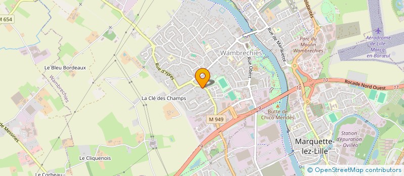 localisation de l'entreprise MONSIEUR CEDRIC BOERAEVE  WAMBRECHIES