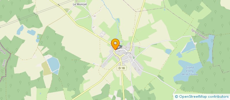 localisation de l'entreprise MONSIEUR CEDRIC BOISSEAU  IGNY-COMBLIZY