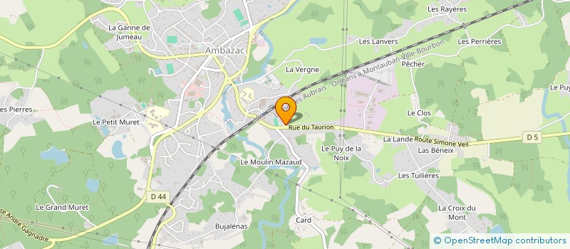 localisation de l'entreprise MONSIEUR CEDRIC BOISSON  AMBAZAC