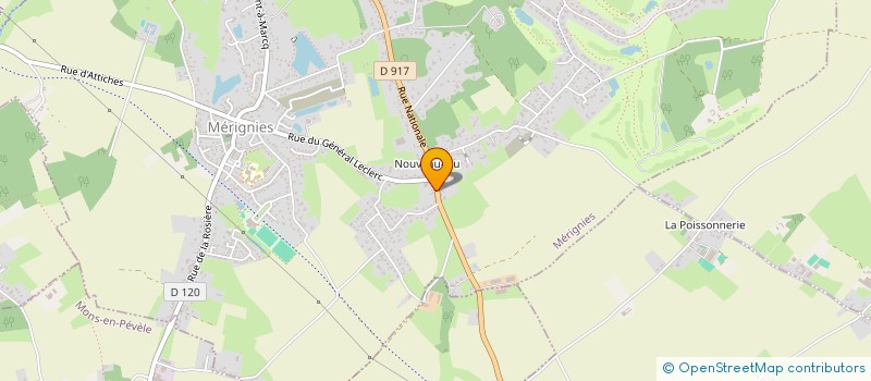 localisation de l'entreprise MONSIEUR CEDRIC BOLLAERT  MERIGNIES