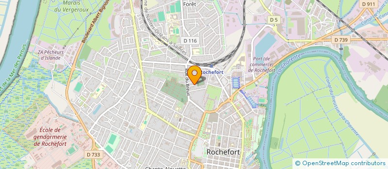 localisation de l'entreprise MONSIEUR CEDRIC BONAFE  ROCHEFORT