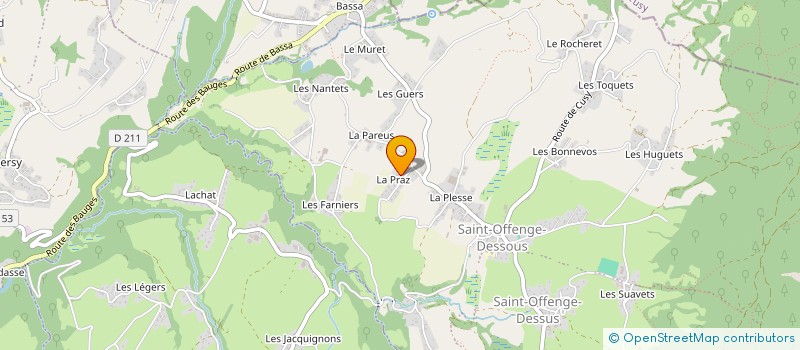 localisation de l'entreprise MONSIEUR CEDRIC BONFILS  SAINT-OFFENGE