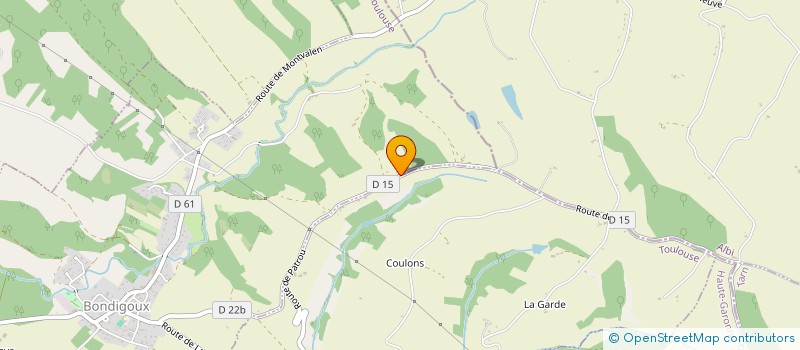 localisation de l'entreprise MONSIEUR CEDRIC BONNEAU  BONDIGOUX