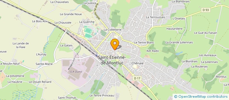 localisation de l'entreprise MONSIEUR CEDRIC BONNET  SAINT-ETIENNE-DE-MONTLUC