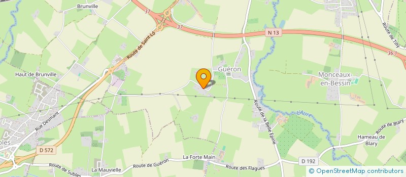 localisation de l'entreprise MONSIEUR CEDRIC BONNEVIALLE  GUERON