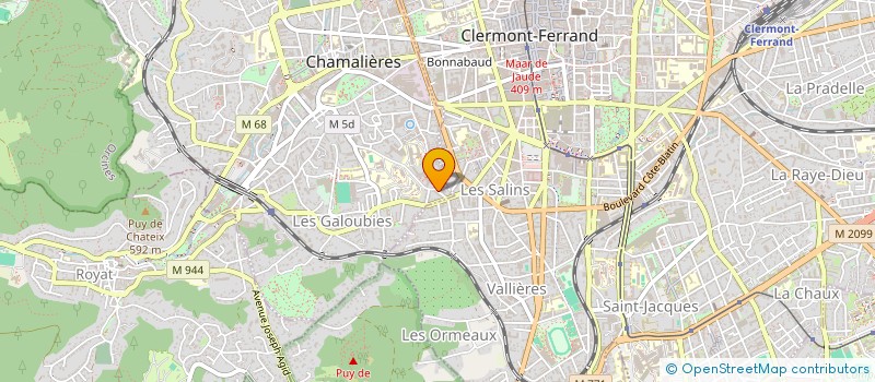 localisation de l'entreprise MONSIEUR CEDRIC BORROT  CHAMALIERES