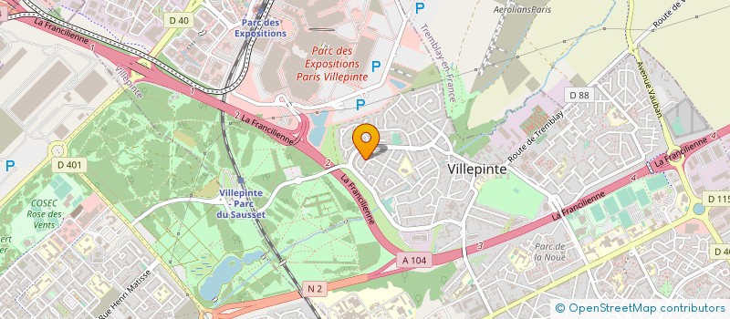 localisation de l'entreprise MONSIEUR CEDRIC BOUBAKER à VILLEPINTE