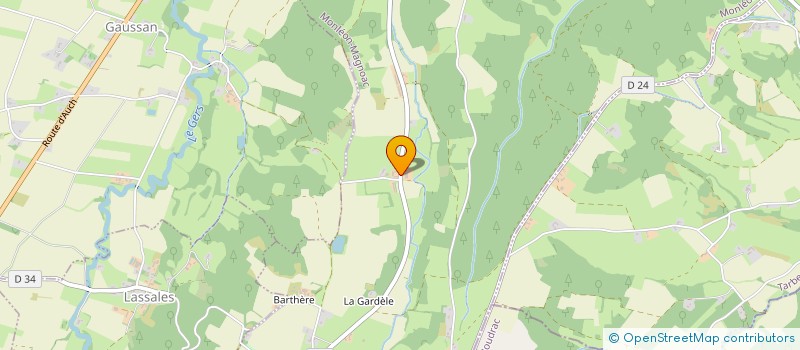 localisation de l'entreprise MONSIEUR CEDRIC BOUBEE  MONLEON-MAGNOAC