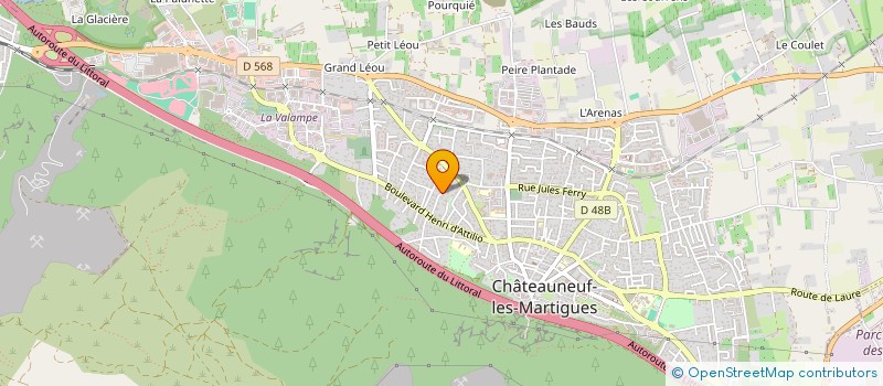 localisation de l'entreprise MONSIEUR CEDRIC BOUCHACOURT  CHATEAUNEUF-LES-MARTIGUES