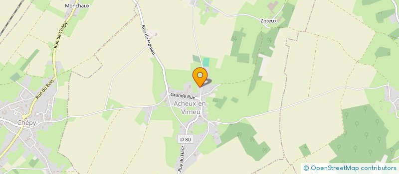 localisation de l'entreprise MONSIEUR CEDRIC BOUCHER  ACHEUX-EN-VIMEU