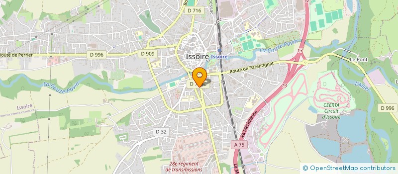 localisation de l'entreprise MONSIEUR CEDRIC BOUCHER à ISSOIRE