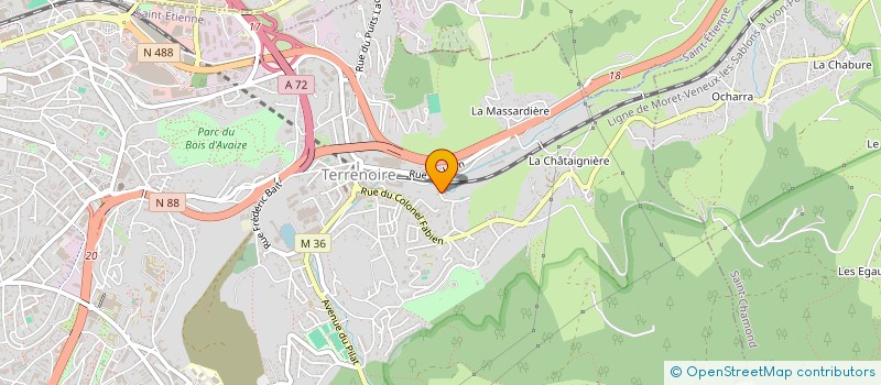 localisation de l'entreprise MONSIEUR CEDRIC BOUIX  SAINT-ETIENNE