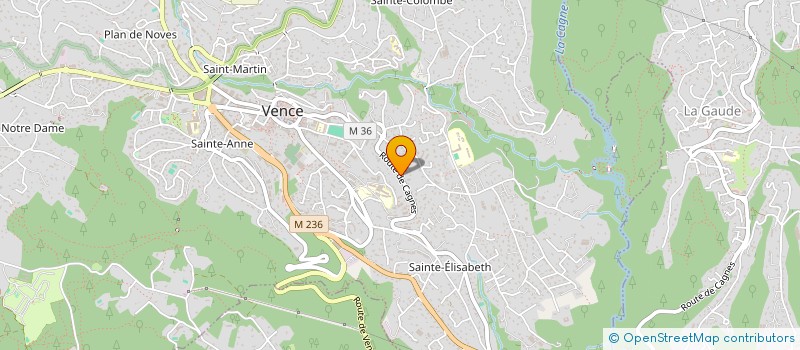 localisation de l'entreprise MONSIEUR CEDRIC BOULENOUAR à VENCE