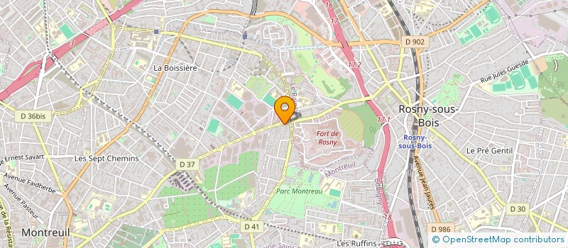 localisation de l'entreprise MONSIEUR CEDRIC BOULEVARD à MONTREUIL