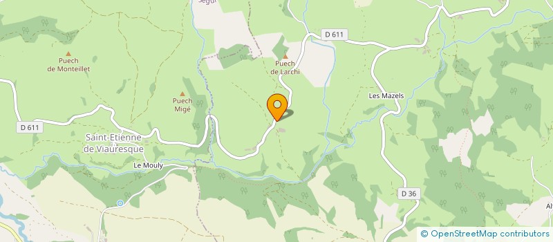 localisation de l'entreprise MONSIEUR CEDRIC BOULOC  VEZINS-DE-LEVEZOU