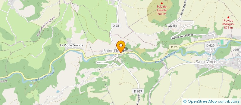 localisation de l'entreprise MONSIEUR CEDRIC BOURGOUGNON  SAINT-FLORET