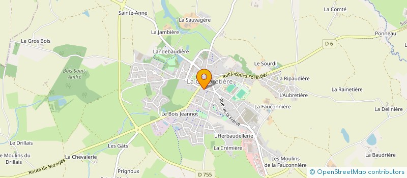 localisation de l'entreprise MONSIEUR CEDRIC BOURRELIER  SAINT-AUBIN-DES-ORMEAUX