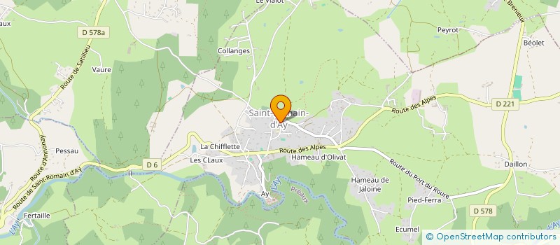 localisation de l'entreprise MONSIEUR CEDRIC BOURRY  SAINT-ROMAIN-D'AY