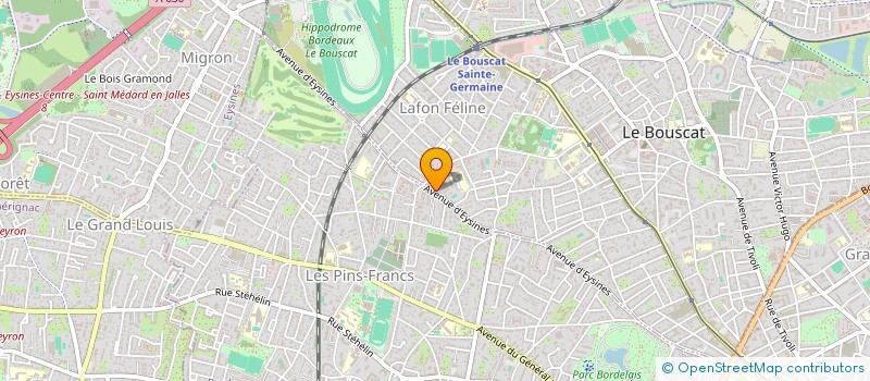 localisation de l'entreprise MONSIEUR CEDRIC BOUSQUET  LE BOUSCAT