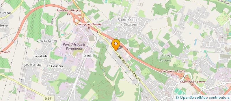 localisation de l'entreprise MONSIEUR CEDRIC BOUVET à SAINT-YRIEIX-SUR-CHARENTE