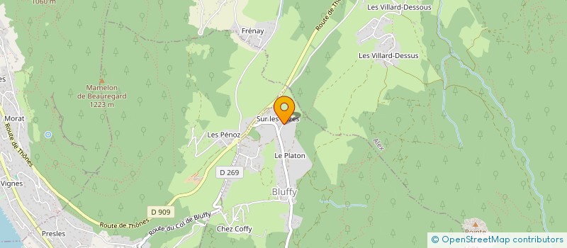 localisation de l'entreprise MONSIEUR CEDRIC BOUVIER  BLUFFY