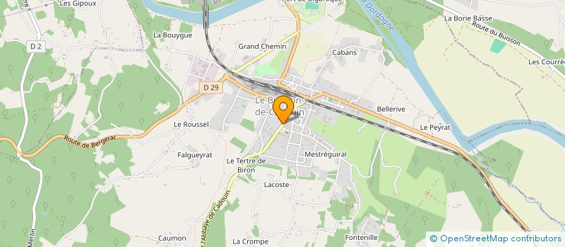 localisation de l'entreprise MONSIEUR CEDRIC BOUYSSOU à LE BUISSON-DE-CADOUIN