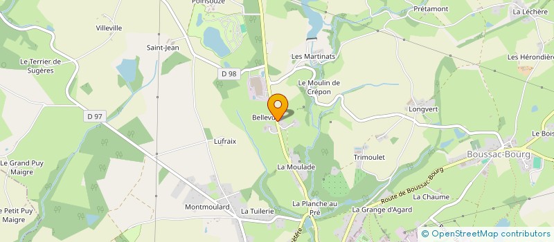 localisation de l'entreprise MONSIEUR CEDRIC BOUZIGNAC à BOUSSAC-BOURG