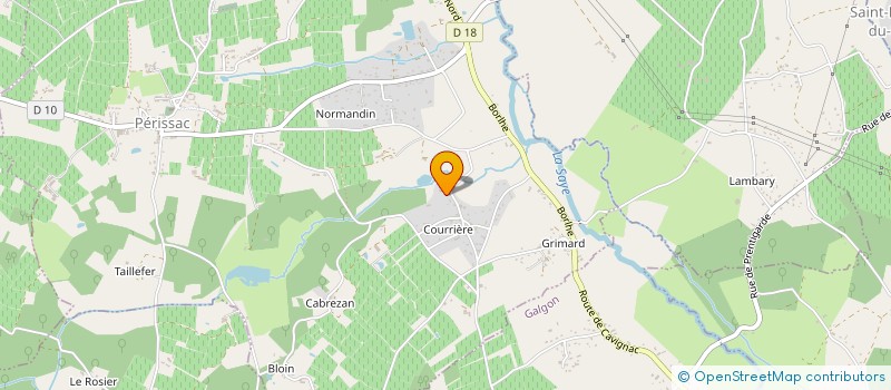 localisation de l'entreprise MONSIEUR CEDRIC BRICQUIR  PERISSAC