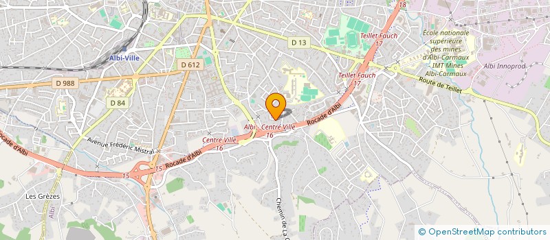 localisation de l'entreprise MONSIEUR CEDRIC BRIEUSSEL à ALBI