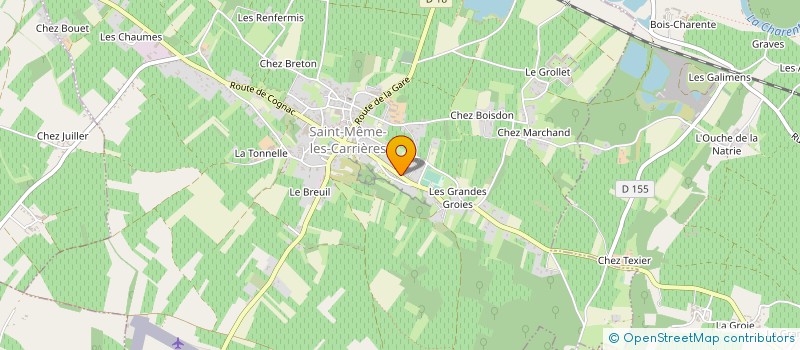 localisation de l'entreprise MONSIEUR CEDRIC BRISSEAU à SAINT-MEME-LES-CARRIERES