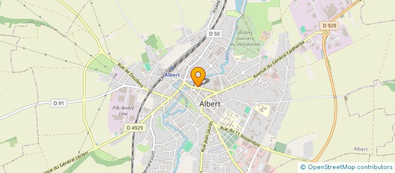 localisation de l'entreprise MONSIEUR CEDRIC BROCHART  ALBERT