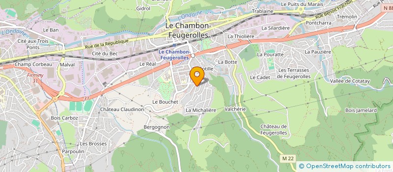 localisation de l'entreprise MONSIEUR CEDRIC BRONCHAIN  LE CHAMBON-FEUGEROLLES