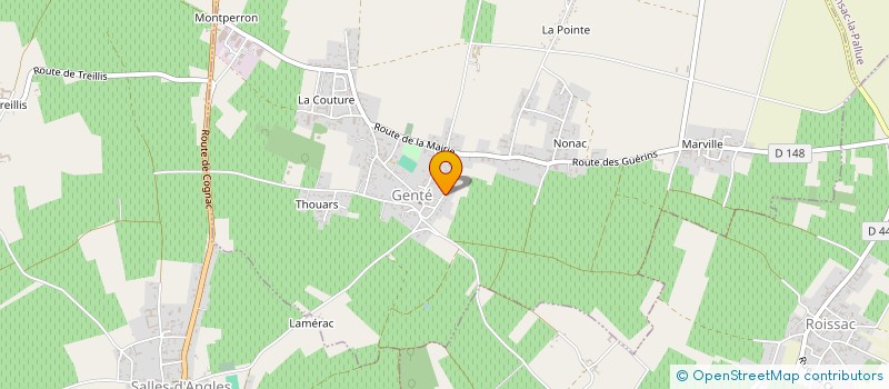 localisation de l'entreprise MONSIEUR CEDRIC BROUILLARD  GENTE